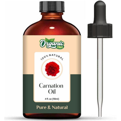 Organic Zing Carnation (Dianthus Caryophyllus) Oil | Pure & Natural Essential Oil for Skincare, Aroma & Diffuser