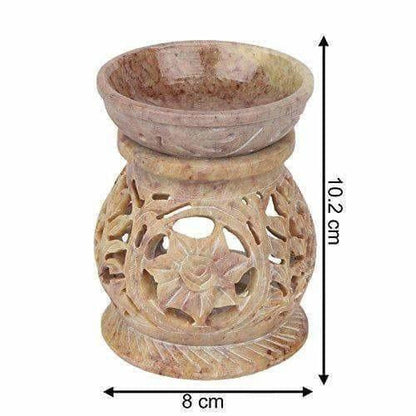 Handcrafted Soapstone Aroma Burner, Oil Diffuses