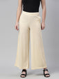 Souchii Beige Knitted Palazzos