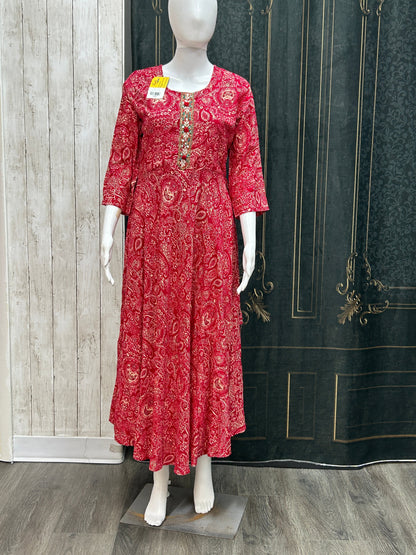 Rayon long kurti