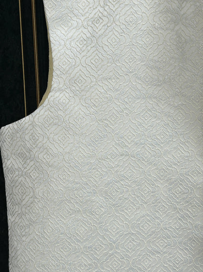 Silk vests for men | half jacket / kurta : Grey