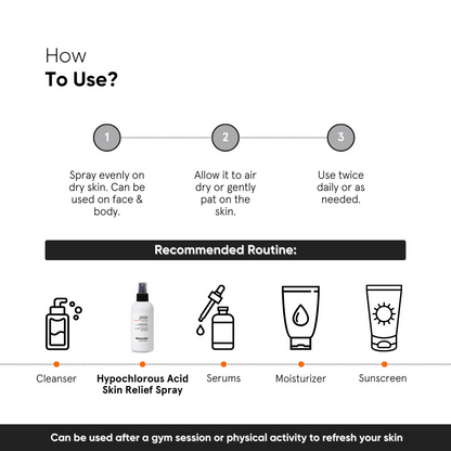 Minimalist HOCL Skin Relief Spray 150 PPM Face & Body Spray