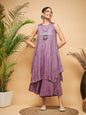 InWeave Mauve Lurex Short Kurta