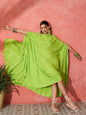 InWeave Lime Green Rayon Cowel Style Kaftan