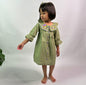 ArthLife Moss Green Embroidered Shirt Dress