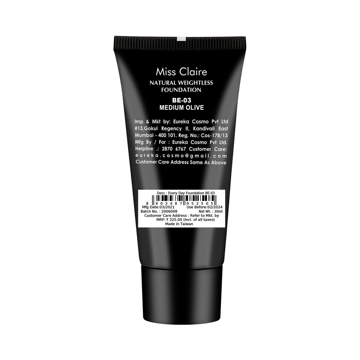 Miss Claire Everyday Foundation - Be-03 Medium Olive