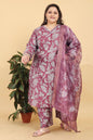 Monjolika Fashion Pink Premium Lichi Viscose Hand Work Classic Salwar Suit