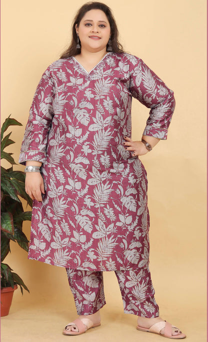 Monjolika Fashion Pink Premium Lichi Viscose Hand Work Classic Salwar Suit