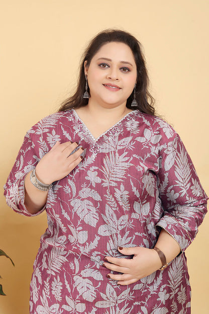 Monjolika Fashion Pink Premium Lichi Viscose Hand Work Classic Salwar Suit