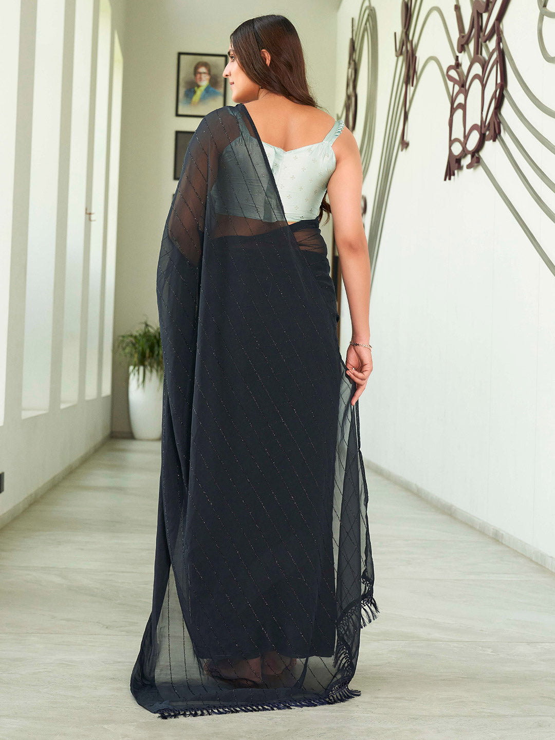 Tikhi Imli Georgette Ready to Wear Saree