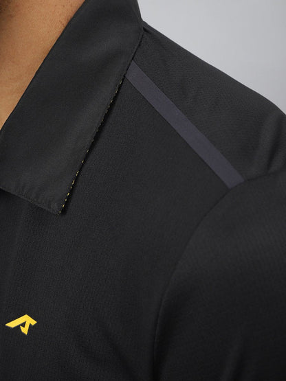 Alcis Men Train-Tech Anti-Static Slim-Fit Training Polo T-Shirt