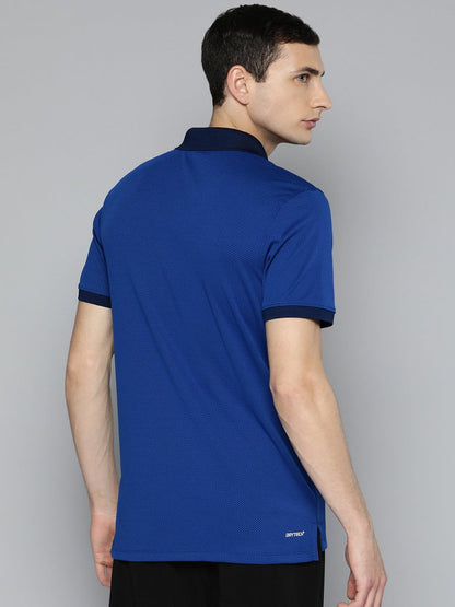 Alcis Men Colourblocked Polo Collar Dry Tech Slim Fit Sports T-shirt