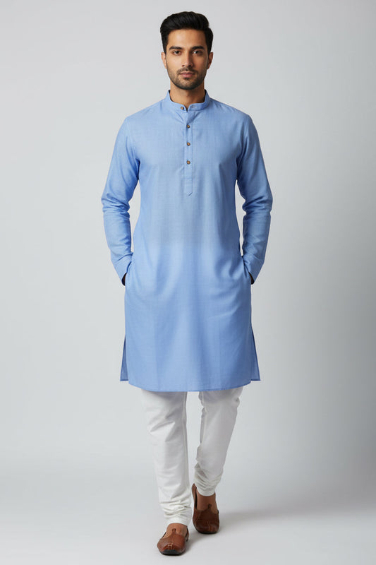 Light purple cotton kurta pajama
