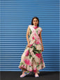 Tikhi Imli Floral Printed Poly Crepe Saree