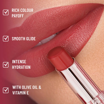 Swiss Beauty High Shine Finish Smooth Glide Pure Lustre Lipstick - 6 Just Peachy