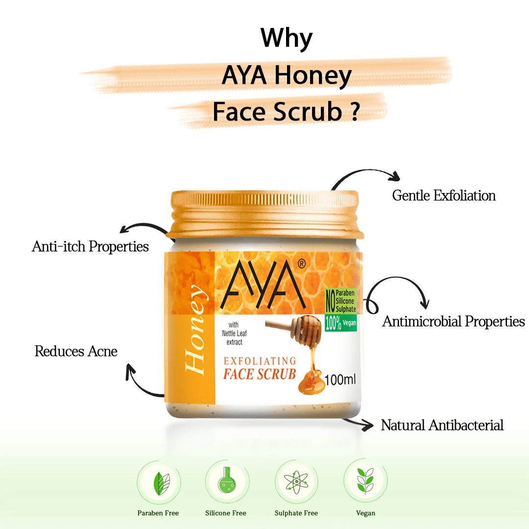 AYA Honey Exfoliating Face Scrub
