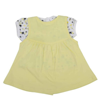 NammaBaby Baby Girl's A-Line Mini Frock Dress - Yellow 114