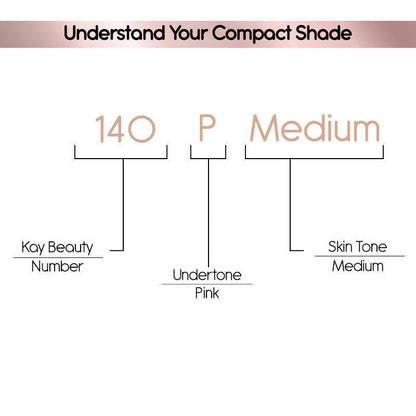 Kay Beauty By Katrina Kaif Matte Compact - 140P Medium