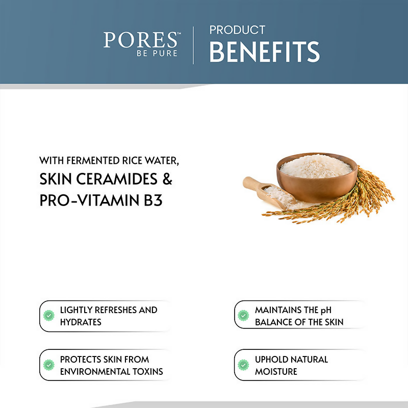 Pores Be Pure Anti-Pollution Face Toner With Rice Water