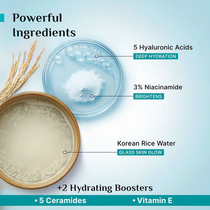 Pilgrim Korean Rice Water Hydra Glow Light Gel Moisturizer