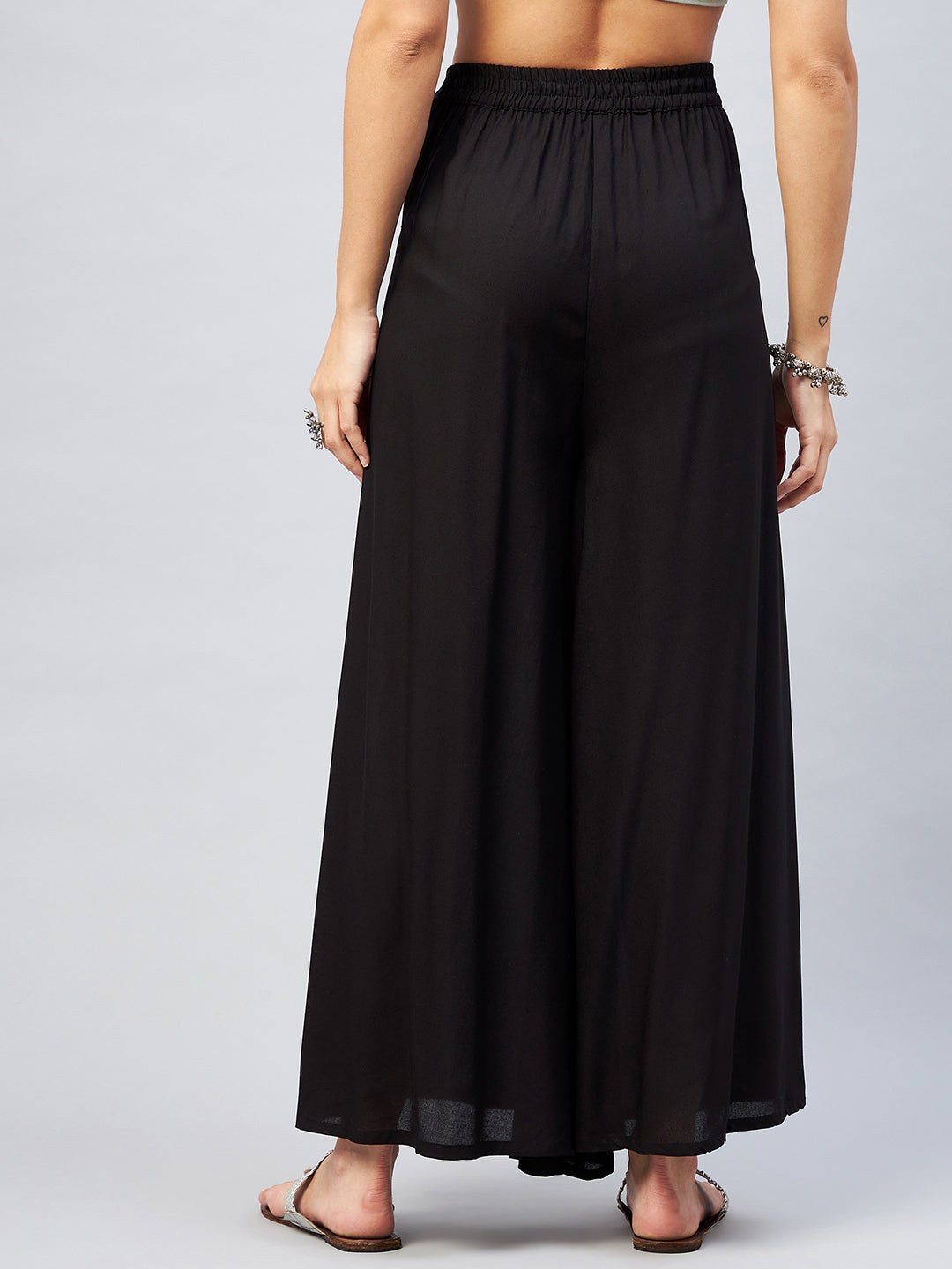 InWeave Solid Black Palazzo