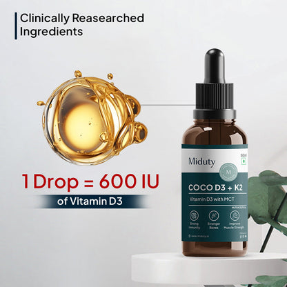 Miduty by Palak Notes Coco D3 in MCT Oil