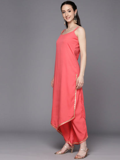 Ahalyaa Gotta Patti Kurta with Palazzos & With Dupatta