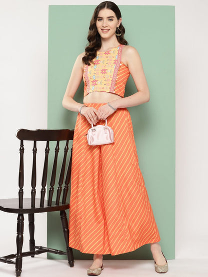 Ahalyaa Geometric Printed Ethnic Co-Ords