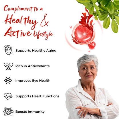 Health Veda Organics Plant Based Astaxanthin 8mg Capsules