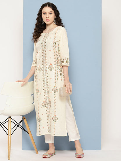 Ahalyaa Women Floral Printed Kurta
