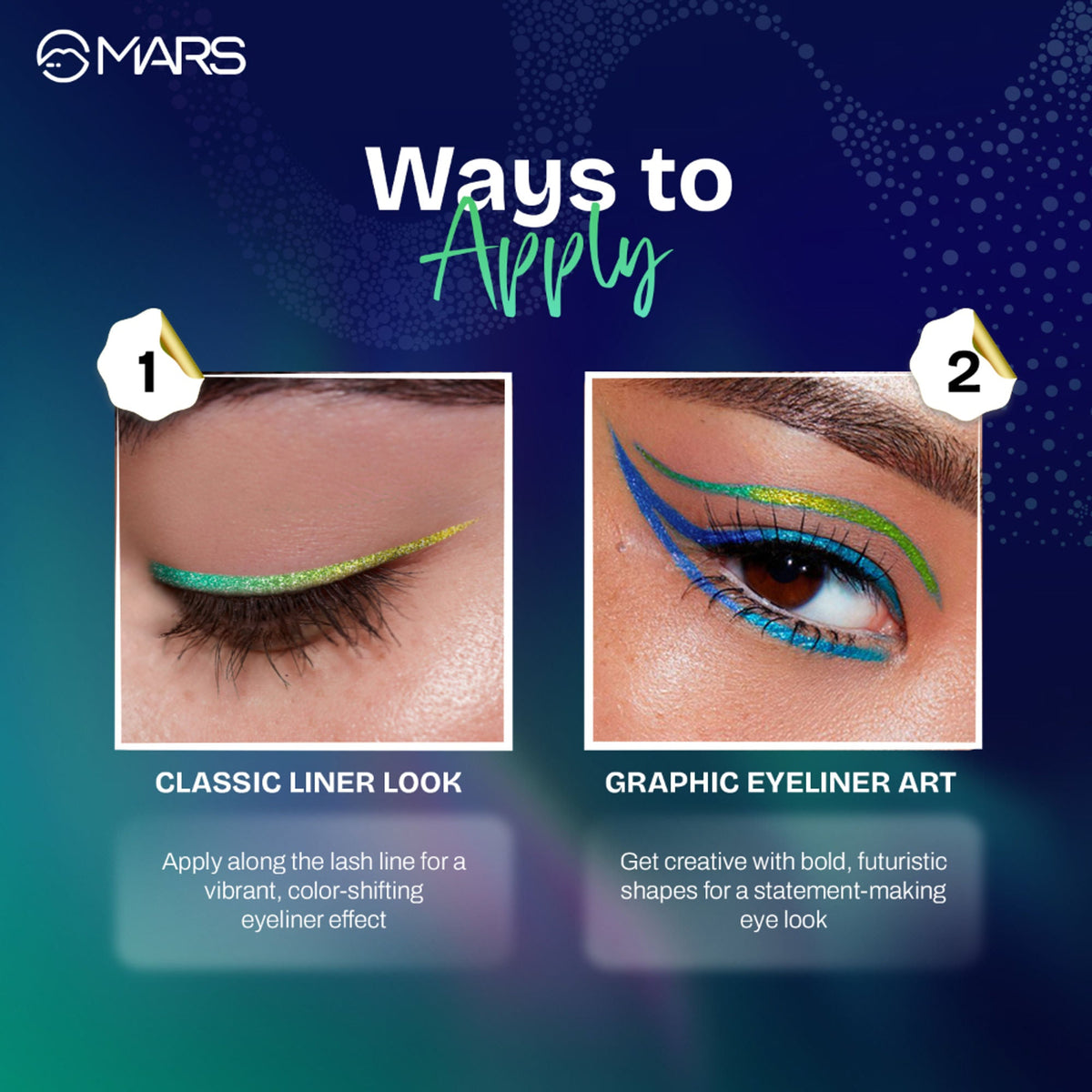MARS Cosmetics Northern Lights Liquid Eyeliner - 04-galactic Twilight