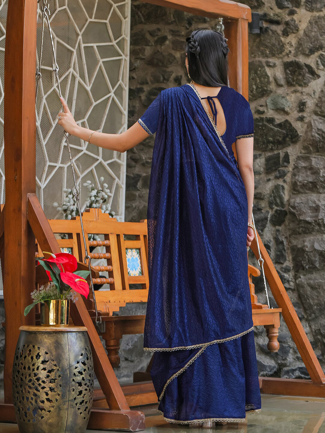 Tikhi Imli Woven Design Ready to Wear Saree
