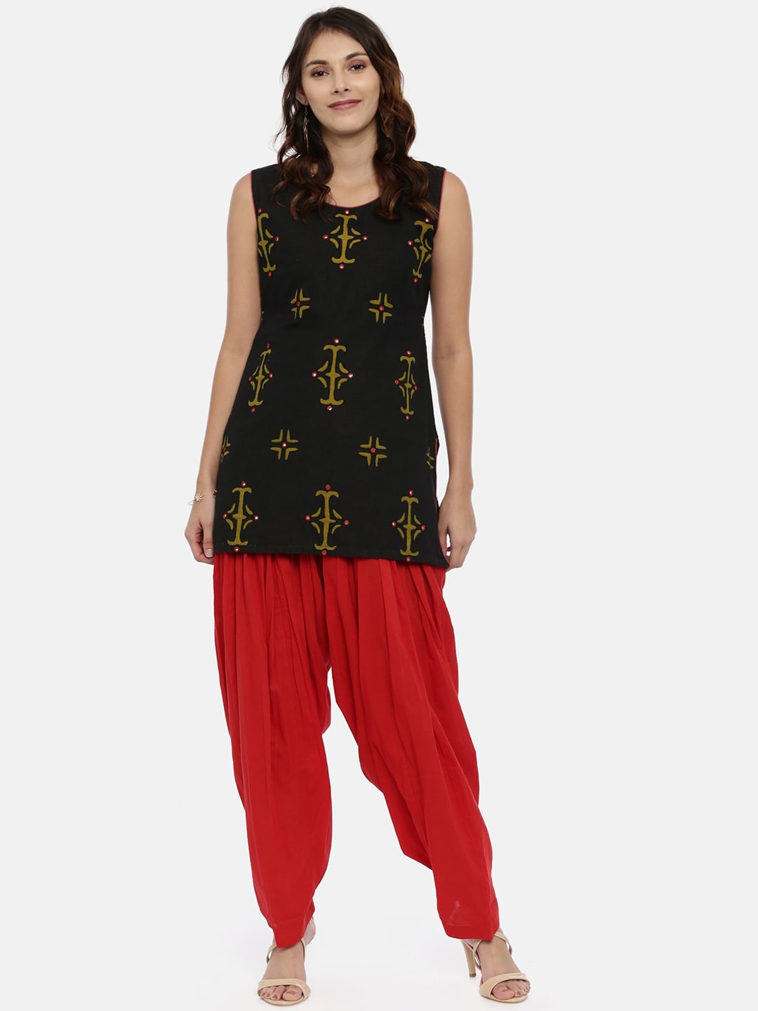 Souchii Red Solid Patiala