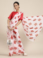 Saree Mall Bandhani Poly Chiffon Saree
