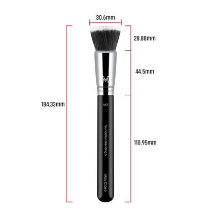 Miss Claire M3 - Foundation Blending Brush (S) - Chrome