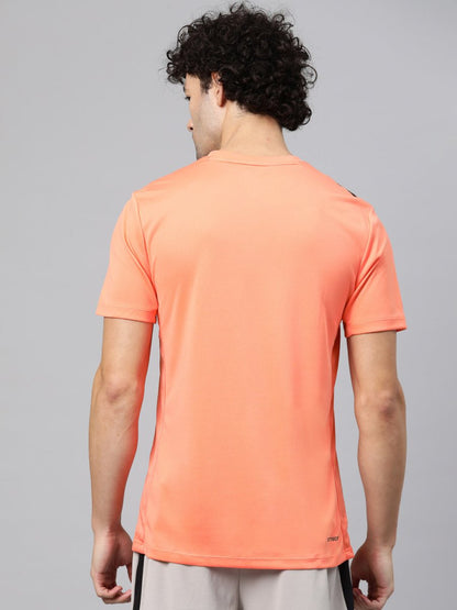 Alcis Men Brand Logo Printed Anti Static Slim Fit T-shirt