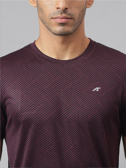 Alcis Drytech+ Anti-Static Slim-Fit Round Neck Running T-Shirt