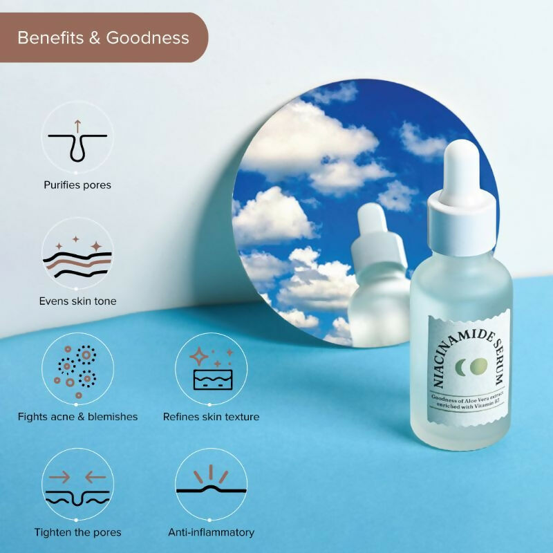 Dromen & Co Niacinamide Serum - Fights acne & blemishes Tighten Pores