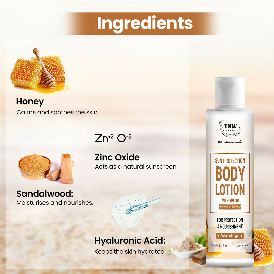 The Natural Wash Sun Protection Body Lotion