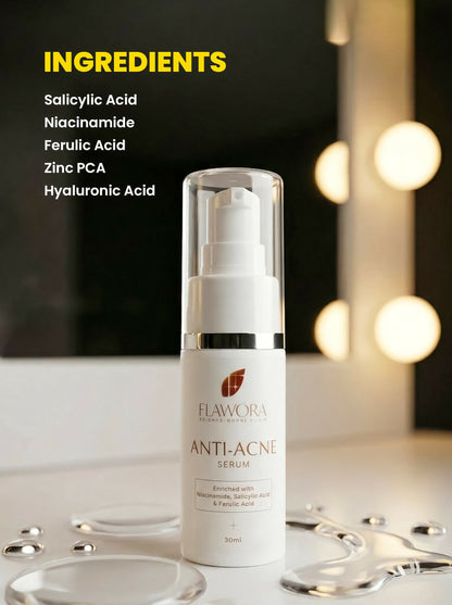 Flawora Set of Anti-Grey Hair Serum, Anti Acne Serum and D-Tan Lotion