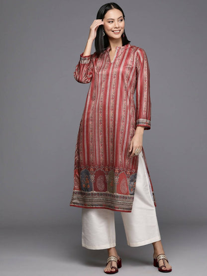 Ahalyaa Women's Traditional wear Kurta - Maroon