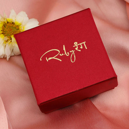 Kundan Earrings (Silver) - Ruby Raang