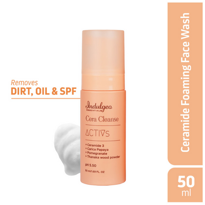 Indulgeo Essentials Cera Cleanse - Ceramide Foaming Face Wash