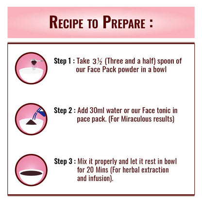Brown & White Magical Face Pack