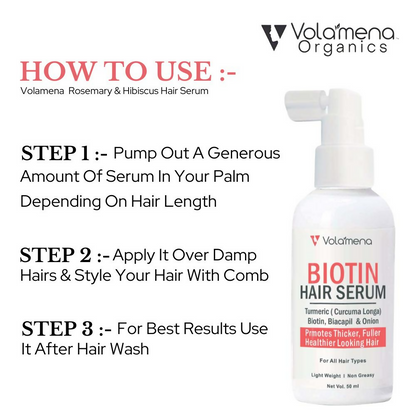 Volamena Biotin Hair Serum Promotes Thicker