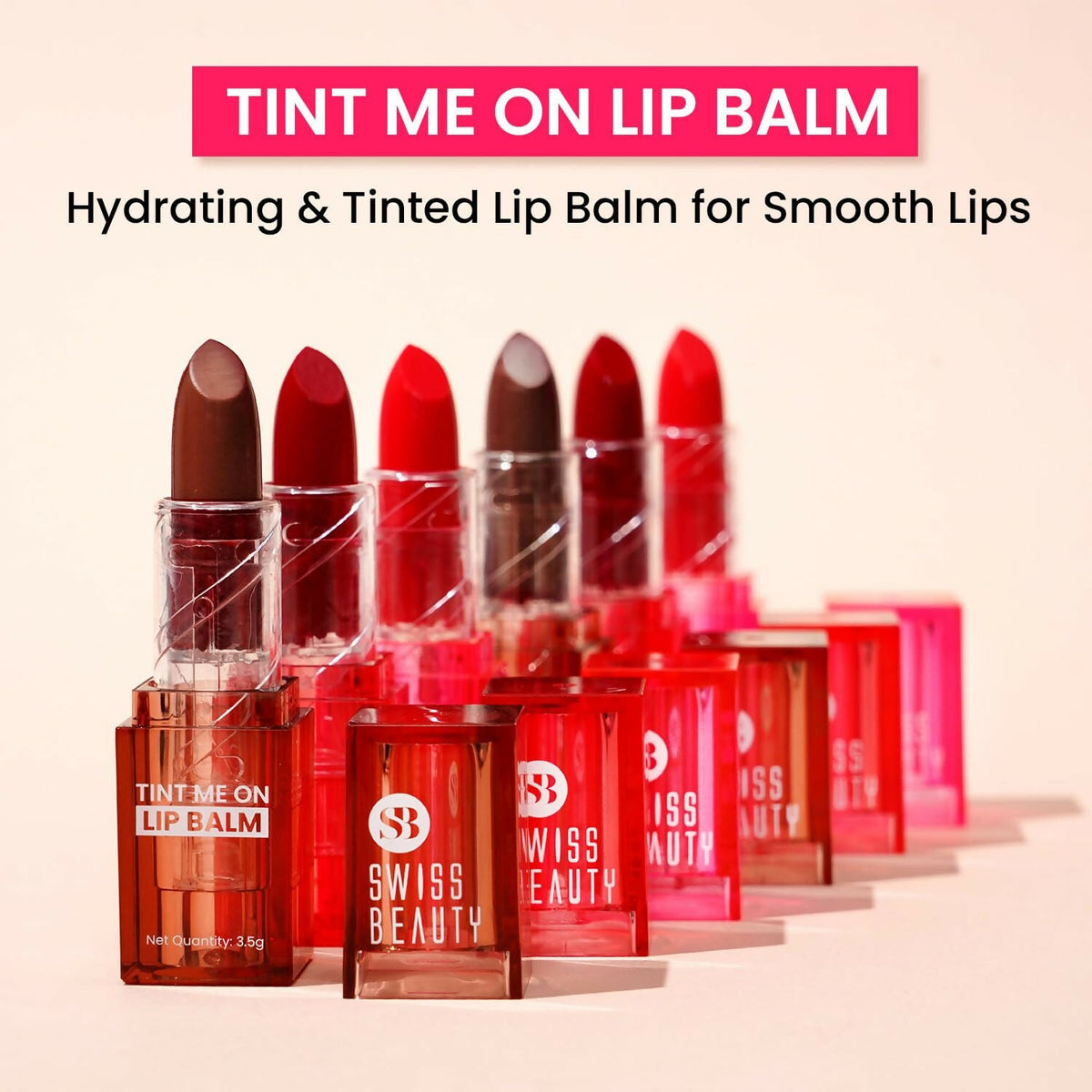 Swiss Beauty Tint Me On Lip Balm - Cupcake Pink