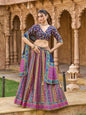Monjolika Fashion Navy Blue Color Jacquard Designer Lehenga Choli For Festival