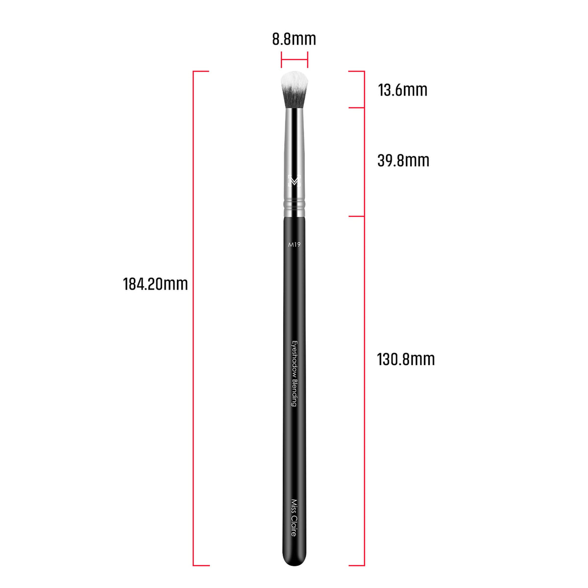 Miss Claire M19 - Eyeshadow Blending Brush - Chrome