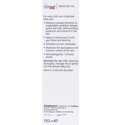 Sebamed Baby Massage Oil With Soya Oil For Newborn