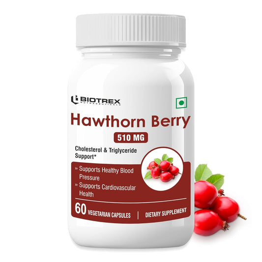 Biotrex Hawthorn Berry 510Mg Veg Capsules